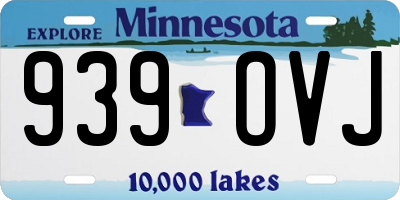 MN license plate 939OVJ