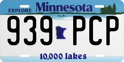 MN license plate 939PCP