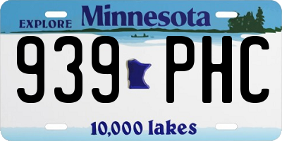 MN license plate 939PHC