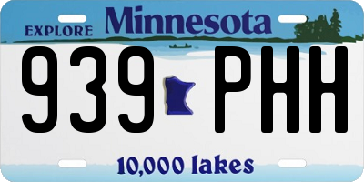 MN license plate 939PHH