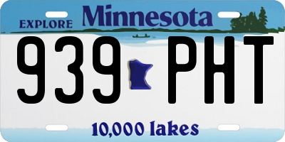 MN license plate 939PHT