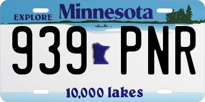 MN license plate 939PNR