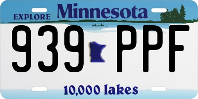 MN license plate 939PPF