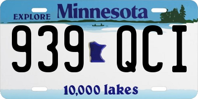 MN license plate 939QCI