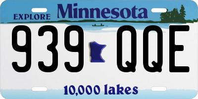 MN license plate 939QQE