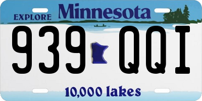 MN license plate 939QQI