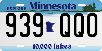 MN license plate 939QQO