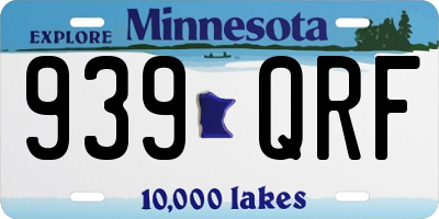 MN license plate 939QRF