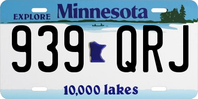 MN license plate 939QRJ