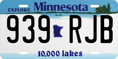 MN license plate 939RJB