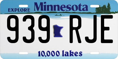 MN license plate 939RJE
