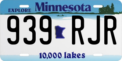 MN license plate 939RJR