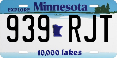 MN license plate 939RJT