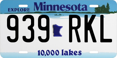 MN license plate 939RKL