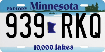 MN license plate 939RKQ