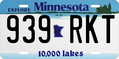 MN license plate 939RKT