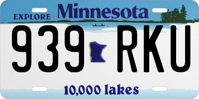 MN license plate 939RKU