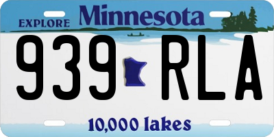 MN license plate 939RLA