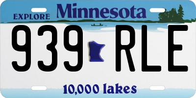 MN license plate 939RLE