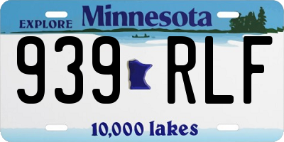 MN license plate 939RLF