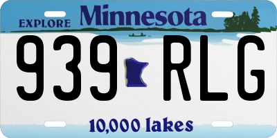 MN license plate 939RLG