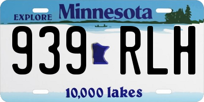 MN license plate 939RLH