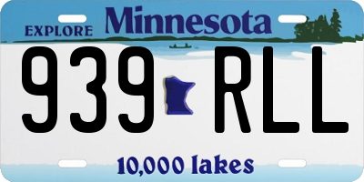 MN license plate 939RLL