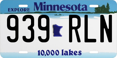 MN license plate 939RLN