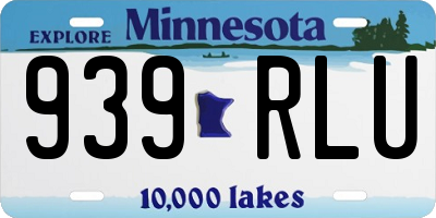 MN license plate 939RLU