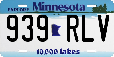 MN license plate 939RLV
