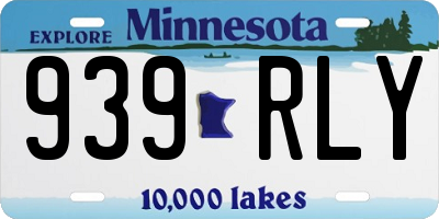 MN license plate 939RLY