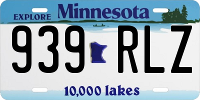 MN license plate 939RLZ