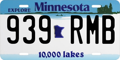 MN license plate 939RMB