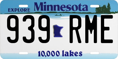 MN license plate 939RME