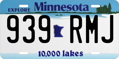 MN license plate 939RMJ