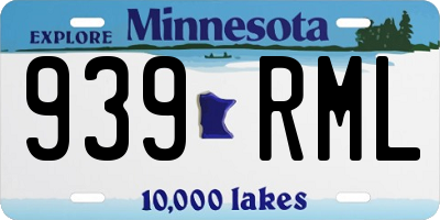 MN license plate 939RML