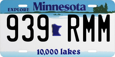MN license plate 939RMM