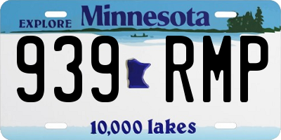 MN license plate 939RMP