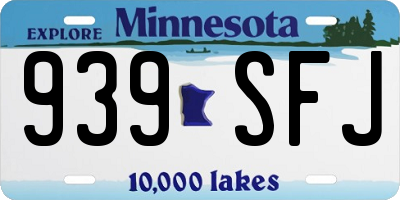 MN license plate 939SFJ