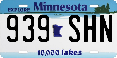 MN license plate 939SHN