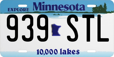 MN license plate 939STL