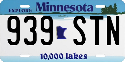MN license plate 939STN