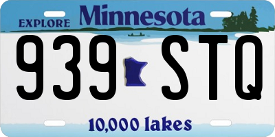 MN license plate 939STQ