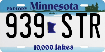 MN license plate 939STR