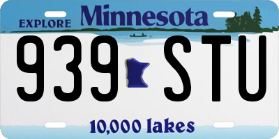 MN license plate 939STU