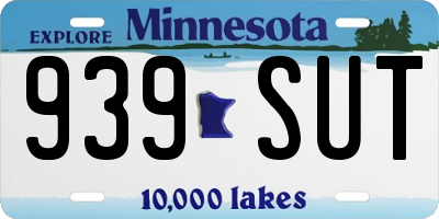 MN license plate 939SUT