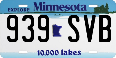MN license plate 939SVB