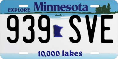 MN license plate 939SVE