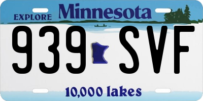 MN license plate 939SVF