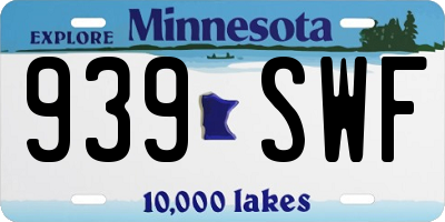 MN license plate 939SWF